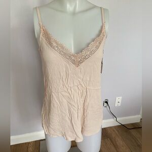 Pale pink embroidered camisole 🩷